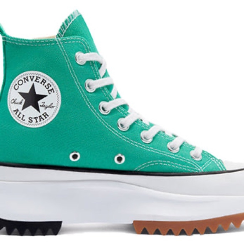 Converse Teal High-Top Platform Sneakers